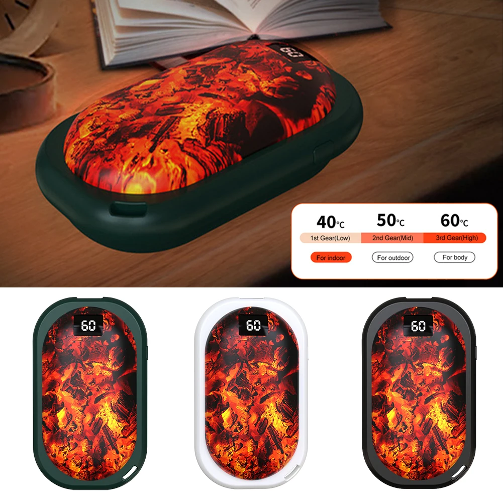 Portable Hand Warmers 5000mAh High Capacity USB Rechargeable Electric Hand Warmer Winter Heater With Digital Display For Outdoor
Portable Hand Warmers 5000mAh High Capacity USB Rechargeable Electric Hand Warmer Winter Heater With Digital Display For Outdoor