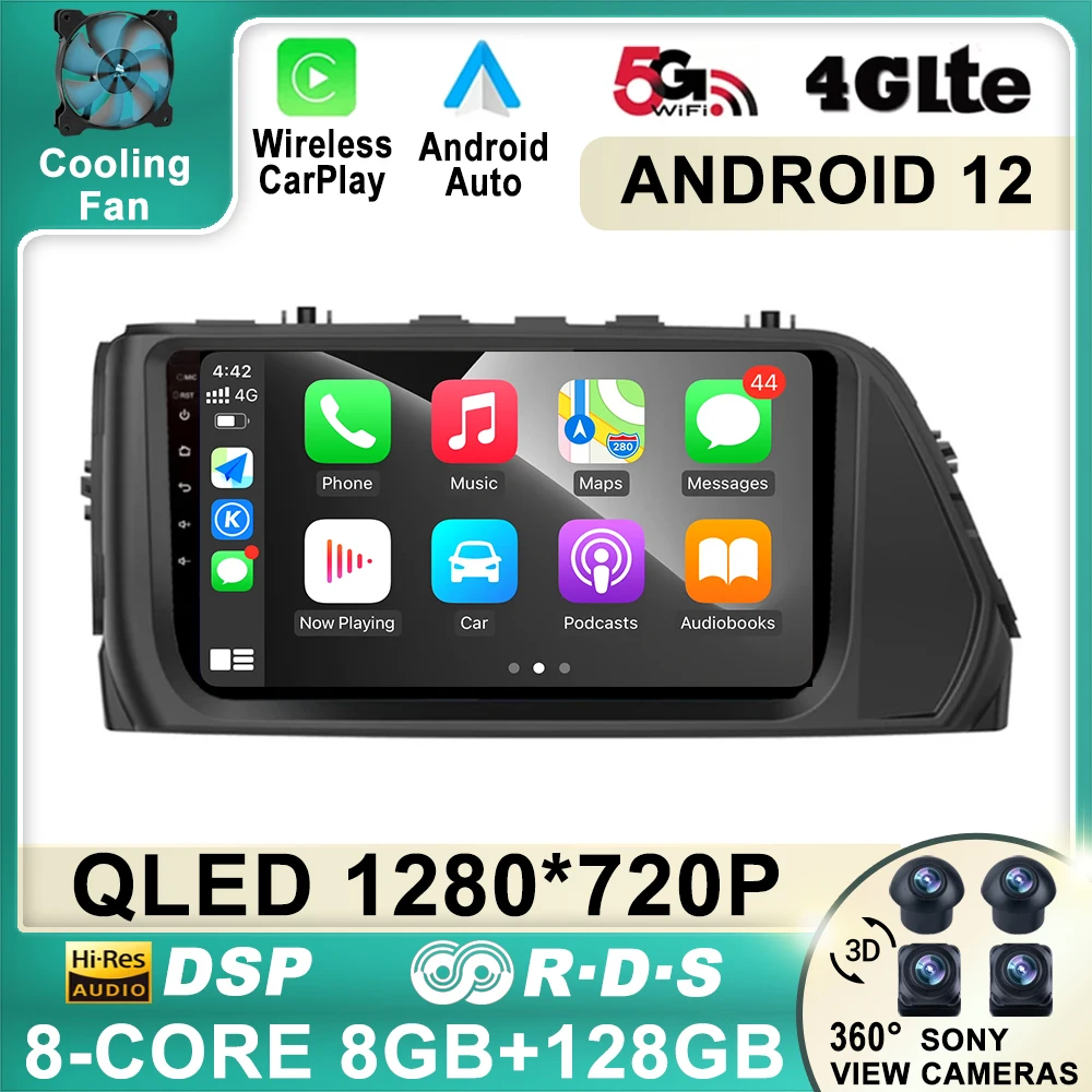 

IPS Android 12 Car Radio Multimedia Video Player Navigation GPS For Hyundai Solaris 1 2 Accent Reina Verna Sedan 2017 - 2019