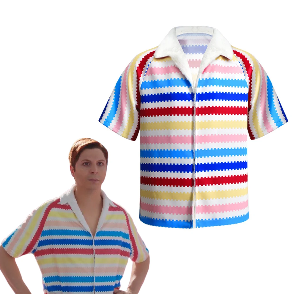 Movie Barbi Allan Costume Shirt Men's 80s Button Striped Beach Shirts Hawaiian Short Sleeves New Arrival 2023 Men Top Summer
Movie Barbi Allan Costume Shirt Men's 80s Button Striped Beach Shirts Hawaiian Short Sleeves New Arrival 2023 Men Top Summer