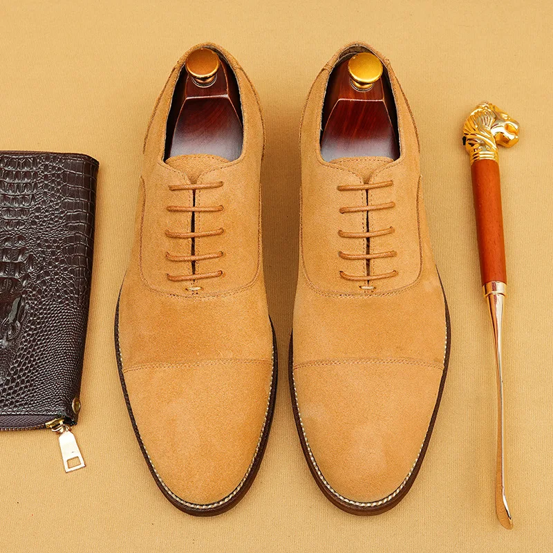 Роскошные мужские замшевые официальные туфли из коровьей кожи ручной работы 2024 брендовые качественные элегантные свадебные мужские оксфорды
Роскошные мужские замшевые официальные туфли из коровьей кожи ручной работы 2024 брендовые качественные элегантные свадебные мужские оксфорды