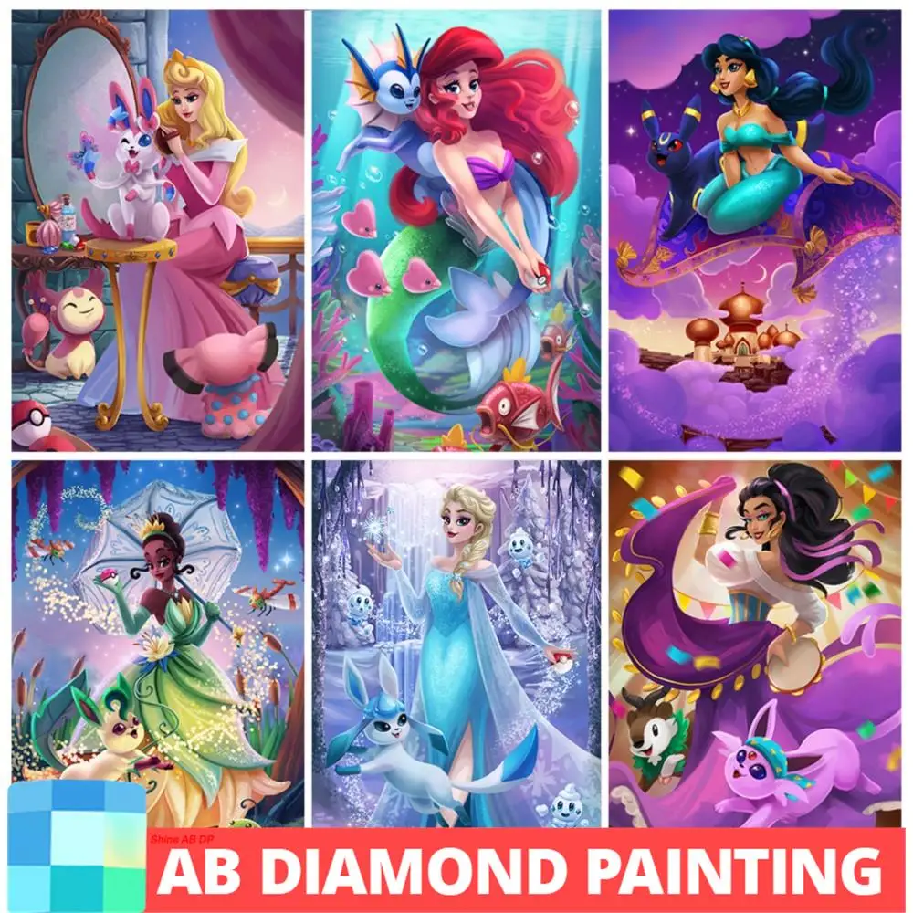 

Алмазная 5D картина AB Art Disney, Набор для вышивки крестиком с мультяшными животными, Детская мозаика, поделки «сделай сам», подарок для девушки