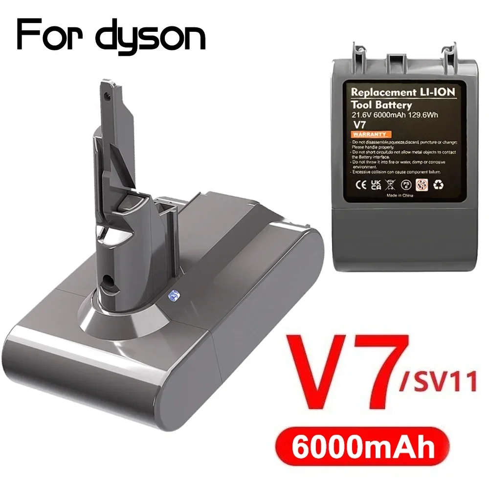 Original 21.6V 6000mAh Li-lon Battery For Dyson V7 FLUFFY V7 Animal V7 Pro 225403 229687 Vacuum Cleaner Chargeable Tools Battery
Original 21.6V 6000mAh Li-lon Battery For Dyson V7 FLUFFY V7 Animal V7 Pro 225403 229687 Vacuum Cleaner Chargeable Tools Battery