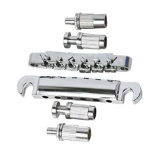 6pcs Guitar Bridge 6 String Locking Bridge and Tailpiece Set for LP Electric Guitar (Silver)
6pcs Guitar Bridge 6 String Locking Bridge and Tailpiece Set for LP Electric Guitar (Silver)