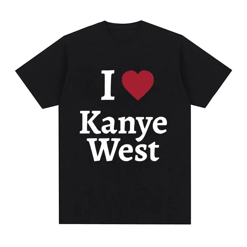 I Love Kanye West Print T Shirt Men Women's Casual Fashion Short Sleeve T-shirt Summer Oversized Pure Cotton T-shirts Streetwear
I Love Kanye West Print T Shirt Men Women's Casual Fashion Short Sleeve T-shirt Summer Oversized Pure Cotton T-shirts Streetwear