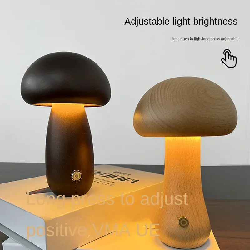 Wooden Night Light With Touch Switch Cute Bedside Table Lamp For Bedroom Room Sleeping Night Lamps Mushroom
Wooden Night Light With Touch Switch Cute Bedside Table Lamp For Bedroom Room Sleeping Night Lamps Mushroom