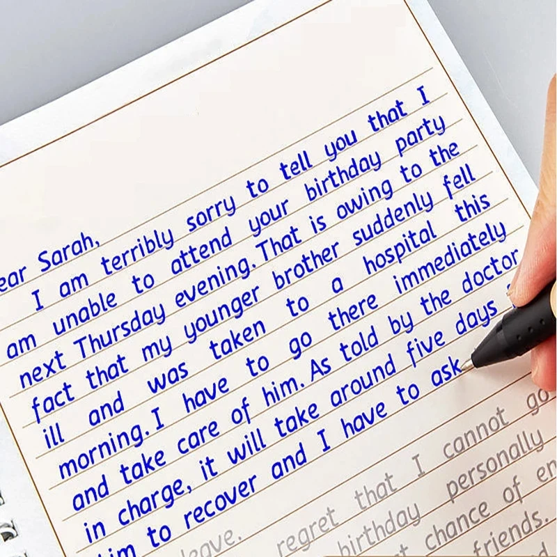 English Reusable Magic Book Copybook for Calligraphy Learning Alphabet Word Short Sentence Composition Handwriting Practice Book
English Reusable Magic Book Copybook for Calligraphy Learning Alphabet Word Short Sentence Composition Handwriting Practice Book