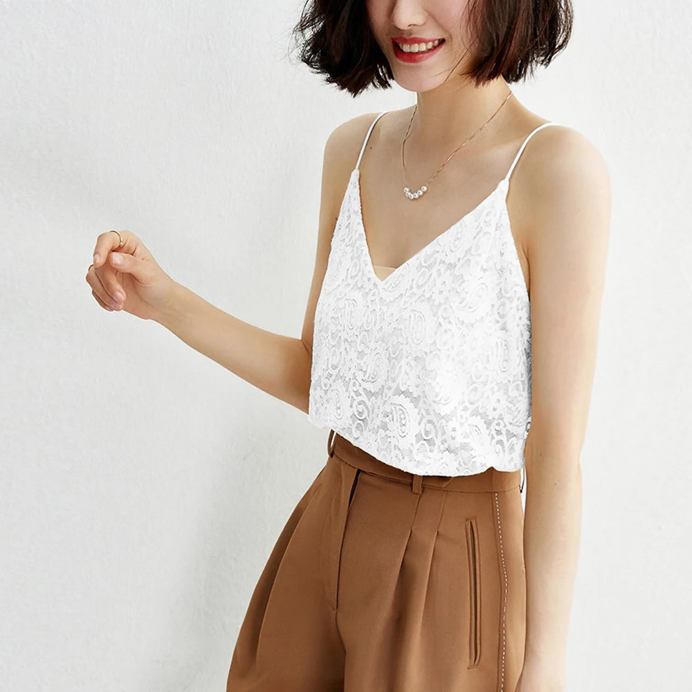 Women Floral Lace Tank Top Hollow Sheer Solid Corset Lace Camis Tops Girl S-XL Soft V Neck Stretch Shirt Mesh Camisoles Vest
Women Floral Lace Tank Top Hollow Sheer Solid Corset Lace Camis Tops Girl S-XL Soft V Neck Stretch Shirt Mesh Camisoles Vest