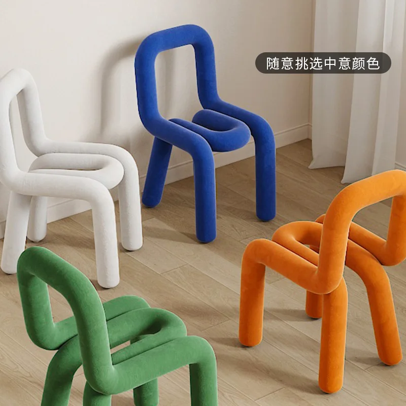 Nordic Simple Ins Style Adult Bedroom Makeup Chair Creativity Bend Pipe Designer Special Shaped Octopus Dining Chair
Nordic Simple Ins Style Adult Bedroom Makeup Chair Creativity Bend Pipe Designer Special Shaped Octopus Dining Chair