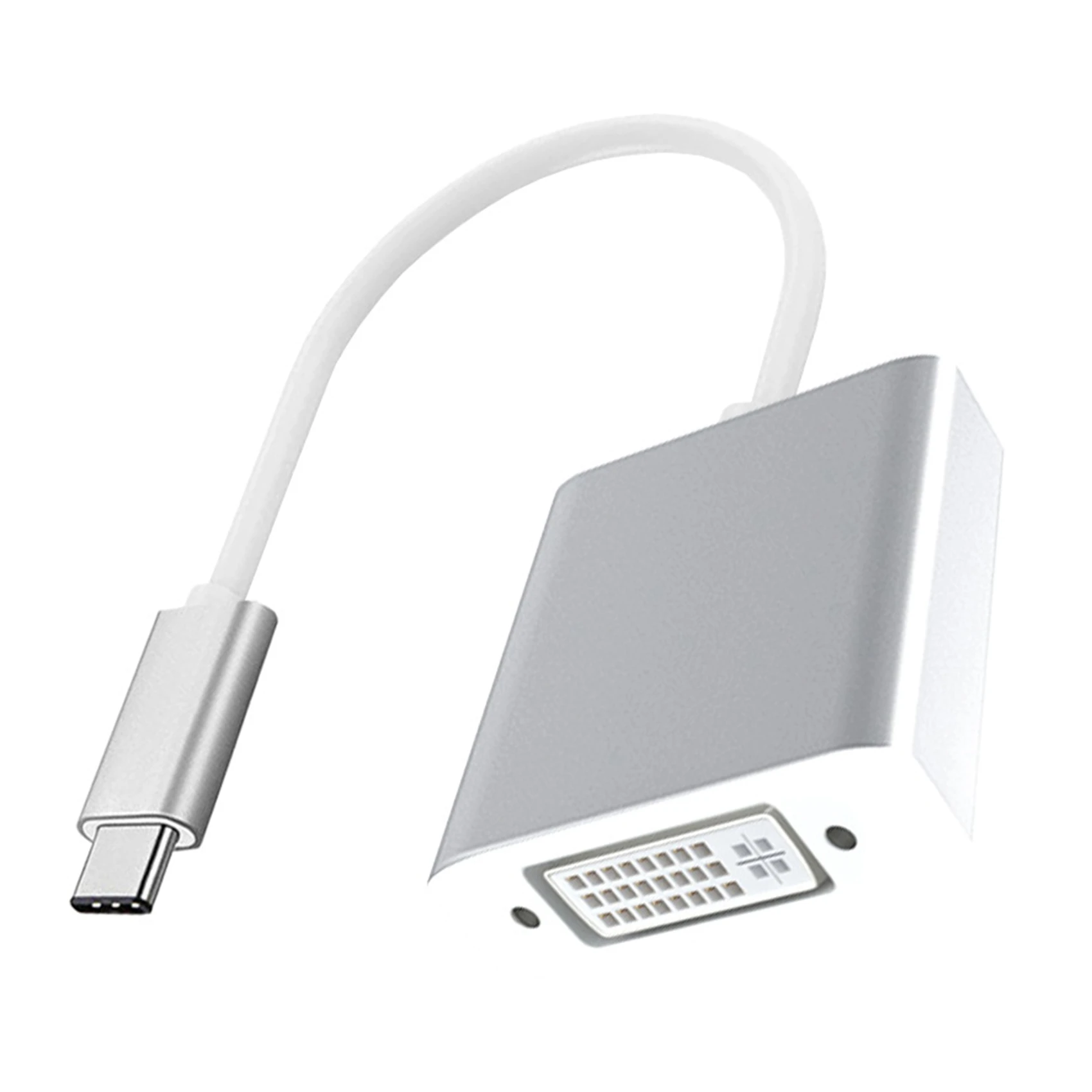 USB3.1 Type C Male TO DVI Cable Converter Type C Extended Power Adapter Cable Connector for Laptop Monitor Silver
USB3.1 Type C Male TO DVI Cable Converter Type C Extended Power Adapter Cable Connector for Laptop Monitor Silver