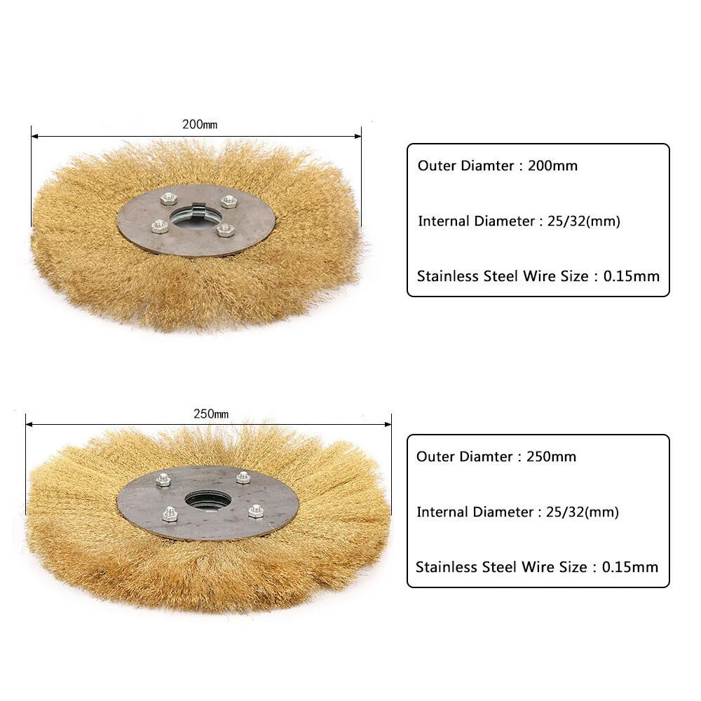 High Quality Soft Flat Brass Copper Wire Brush Polishing Wheel Crimped Provides High Finish Results (100 250mm)
High Quality Soft Flat Brass Copper Wire Brush Polishing Wheel Crimped Provides High Finish Results (100 250mm)
