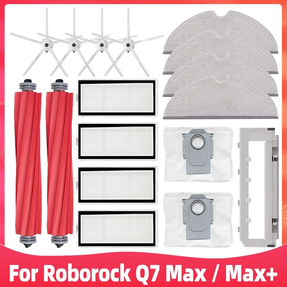 For Roborock S7 Pro Ultra / S7 MaxV Ultra Robot Vacuum Cleaner Replacement Spare Parts Main Side Brush Hepa Filter Mop Dust Bag
For Roborock S7 Pro Ultra / S7 MaxV Ultra Robot Vacuum Cleaner Replacement Spare Parts Main Side Brush Hepa Filter Mop Dust Bag