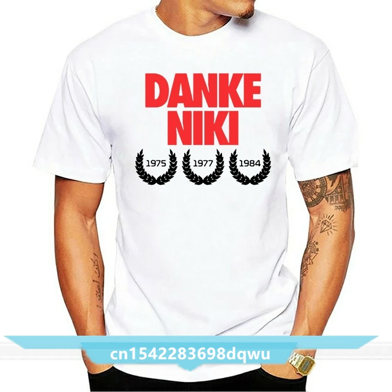 Danke Niki Lauda 1949-6X Championship Adult Cotton T-Shirt New Summer Men 100% Cotton Cool Short Sleeve Tee Shirts
Danke Niki Lauda 1949-6X Championship Adult Cotton T-Shirt New Summer Men 100% Cotton Cool Short Sleeve Tee Shirts