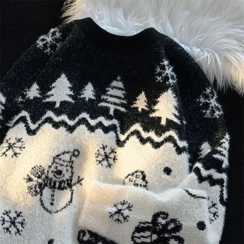 Korean autumn and winter Christmas style sweaters for men and women Hong Kong style ins casual design handsome sweater jacket
Korean autumn and winter Christmas style sweaters for men and women Hong Kong style ins casual design handsome sweater jacket