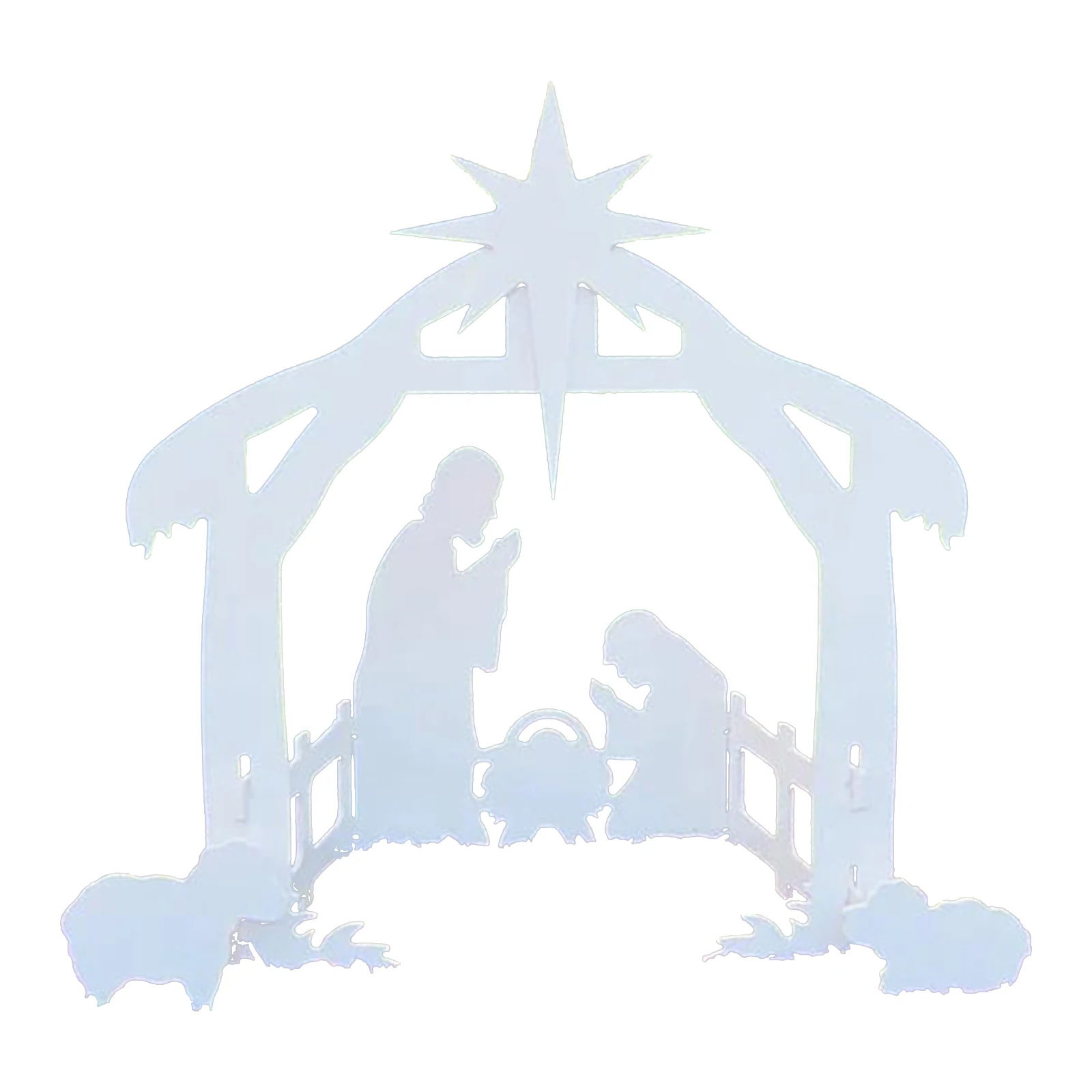 White Nativity Scene Set Yard Plane Painting For Easter Christmas Event Outdoor Garden DIY Decoration
White Nativity Scene Set Yard Plane Painting For Easter Christmas Event Outdoor Garden DIY Decoration