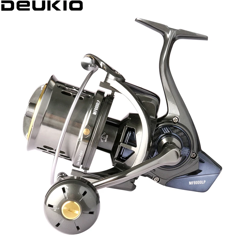 Рыболовная катушка Deukio Mf12000, катушка для дальнего заброса, металлическая катушка для морской удочки, рыболовные снасти с тормозным усилием 20 кг
Рыболовная катушка Deukio Mf12000, катушка для дальнего заброса, металлическая катушка для морской удочки, рыболовные снасти с тормозным усилием 20 кг