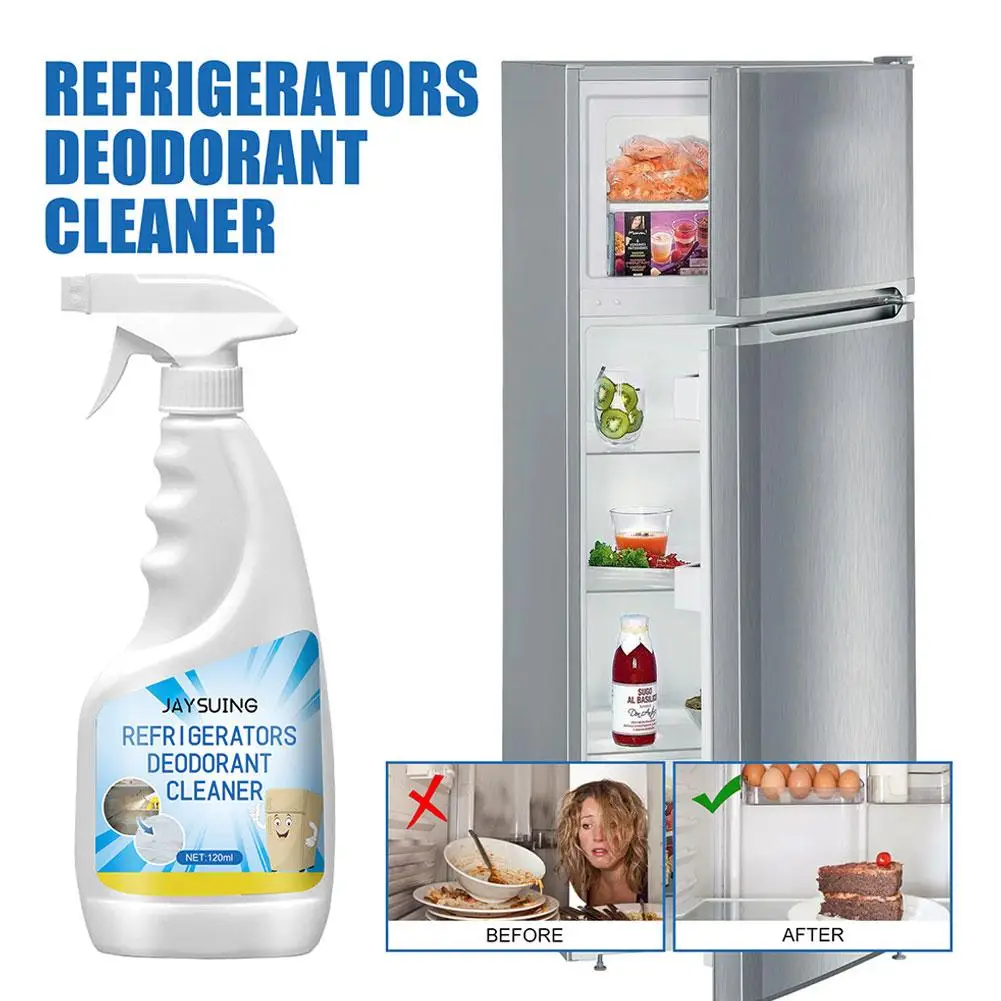 120ml Refrigerator Deodorant Cleaner Odor Remover Kitchen Gentle Fridge Cleaner Essential Spray Refrigerator Multifunctiona K8M1
120ml Refrigerator Deodorant Cleaner Odor Remover Kitchen Gentle Fridge Cleaner Essential Spray Refrigerator Multifunctiona K8M1