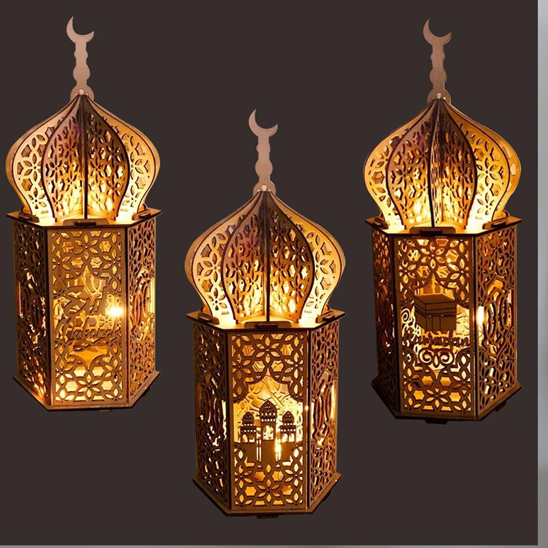 LED Muslim Festival Light Night Lamp Eid Mubarak Wooden DIY Handmade Decoration Gift Ornaments Islam Ramadan Party Supplies 
LED Muslim Festival Light Night Lamp Eid Mubarak Wooden DIY Handmade Decoration Gift Ornaments Islam Ramadan Party Supplies