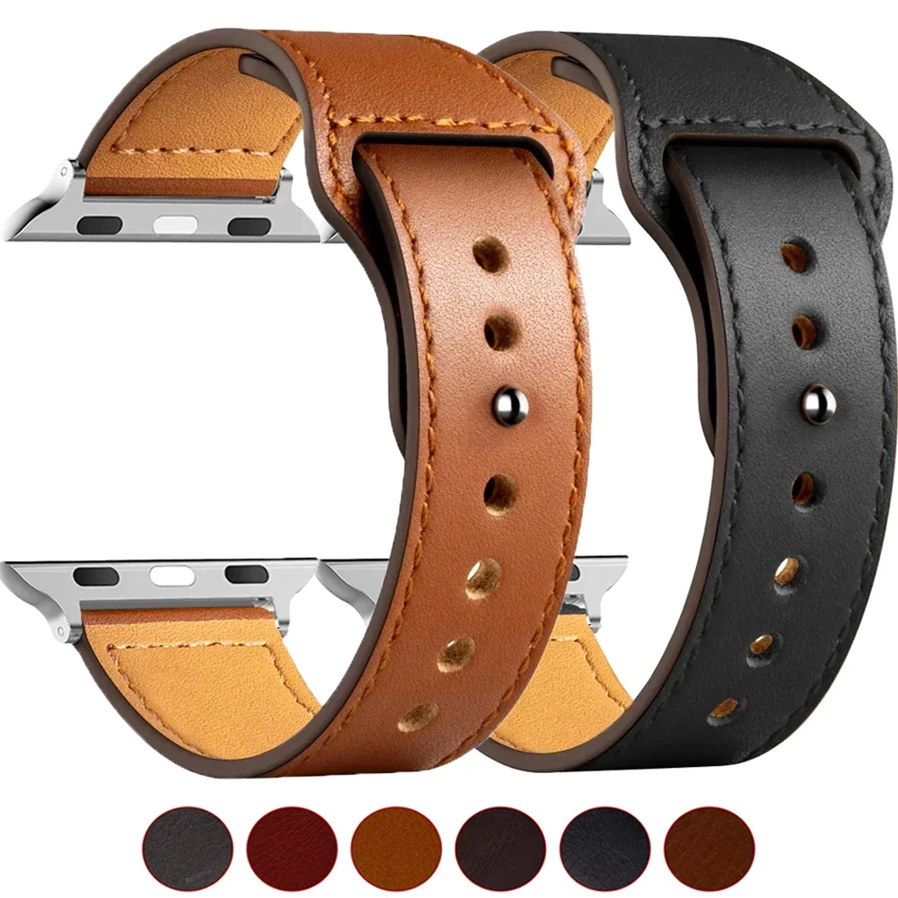 Ремешок из натуральной кожи для Apple watch band 45 мм Ultra 2-1 49 мм 44 мм 41 мм 40/38/42 мм, браслет для iWatch series 9 8 7 3 4 5 6 se
Ремешок из натуральной кожи для Apple watch band 45 мм Ultra 2-1 49 мм 44 мм 41 мм 40/38/42 мм, браслет для iWatch series 9 8 7 3 4 5 6 se