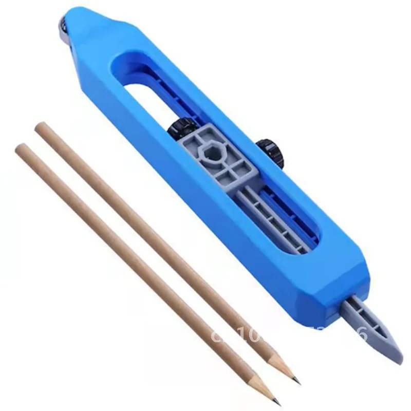 

Ruler Contour Gauge With Lock Adjustable Locking Precise Profile Scribing Woodworking Measuring Tool Measurement 2 Pencils