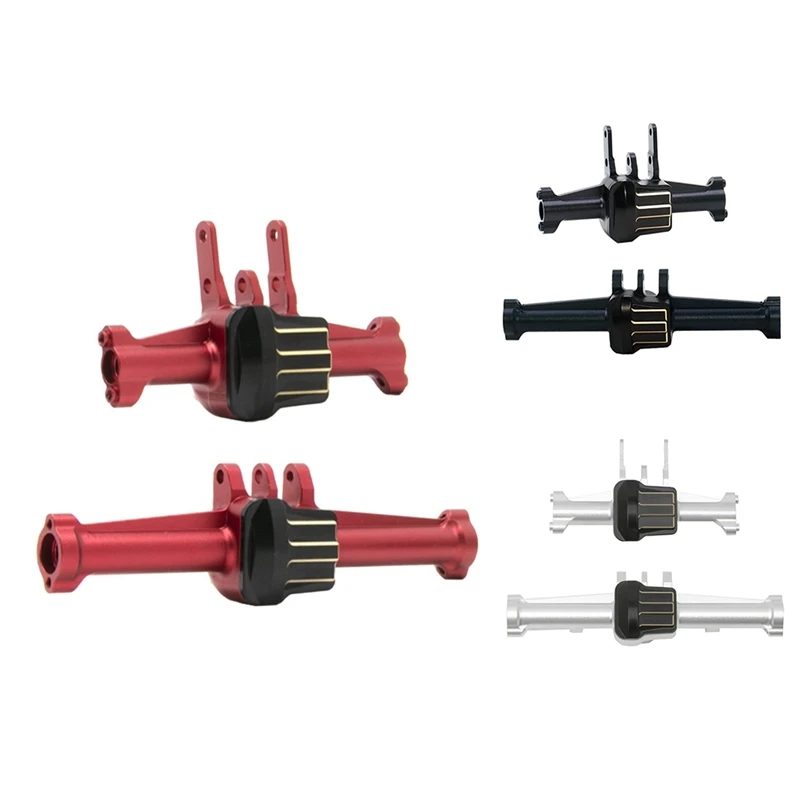 2Pcs Metal Front And Rear Axle Housing With Brass Axle Cover For Traxxas TRX4M 1/18 RC Crawler Car Upgrades Parts
2Pcs Metal Front And Rear Axle Housing With Brass Axle Cover For Traxxas TRX4M 1/18 RC Crawler Car Upgrades Parts
