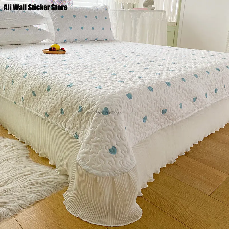 Princess Chiffon Lace Bed Cover Set Quilting Sandwich Cotton Bed Spread and Pillowcase Home Soft Breathable Bedspread 3 Pcs Set
Princess Chiffon Lace Bed Cover Set Quilting Sandwich Cotton Bed Spread and Pillowcase Home Soft Breathable Bedspread 3 Pcs Set