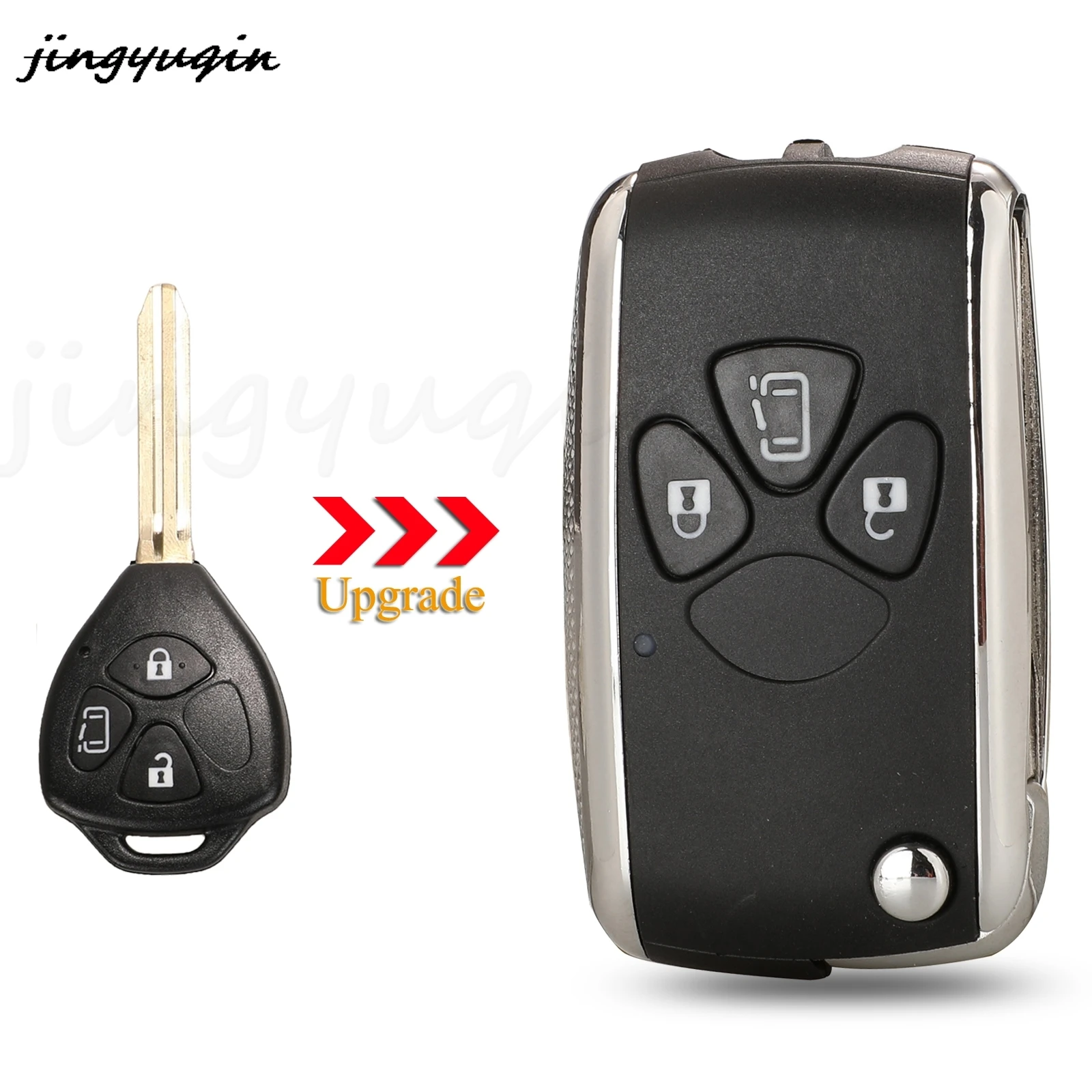 jingyuqin 10pcs/lot 3/4 Buttons Modified Flip Remote Car key Shell For Toyota Alphard 2005 - 2009 Corolla RAV4 Camry Avlon
jingyuqin 10pcs/lot 3/4 Buttons Modified Flip Remote Car key Shell For Toyota Alphard 2005 - 2009 Corolla RAV4 Camry Avlon