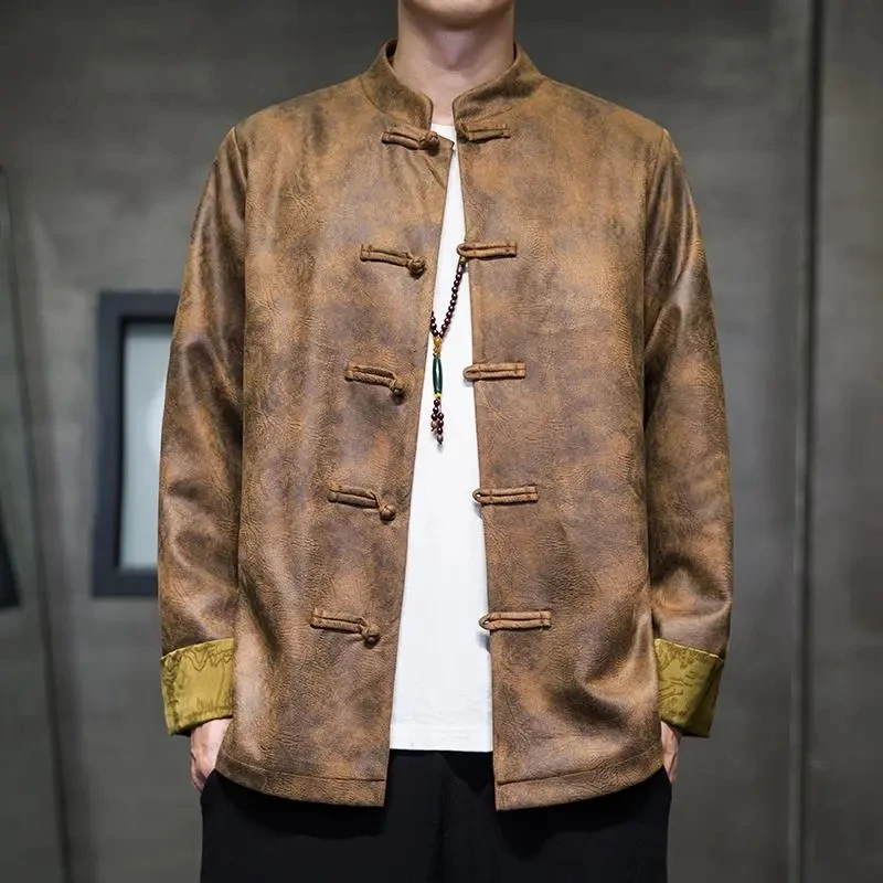 Standing Collar Jacket Men's 2024 Spring and Autumn Male Ancient Style Loose Youth Zhongshan New Chinese Tang Suit Ropa Hombre
Standing Collar Jacket Men's 2024 Spring and Autumn Male Ancient Style Loose Youth Zhongshan New Chinese Tang Suit Ropa Hombre