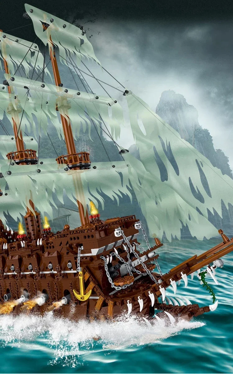 3658PCS The Flying Dutchman Building Blocks Phantom Black Pearl Ship Model Bricks Desktop Decoration Toys For Kids Holiday Gifts 3658PCS The Flying Dutchman Building Blocks Phantom Black Pearl Ship Model Bricks Desktop Decoration Toys For Kids Holiday Gifts