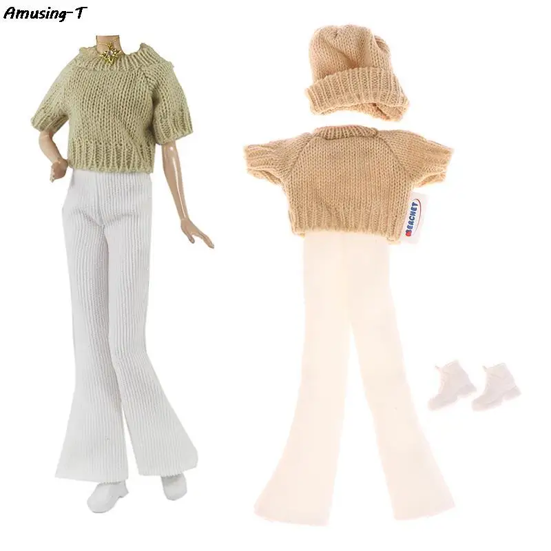4pcs/Set Sweater+Trousers+Shoes+Knitted hat Doll Daily Clothes Doll Accessories for 30cm Girl Doll
4pcs/Set Sweater+Trousers+Shoes+Knitted hat Doll Daily Clothes Doll Accessories for 30cm Girl Doll