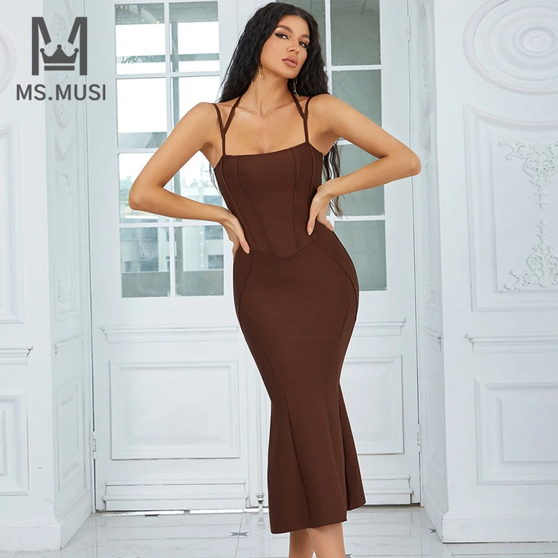 MSMUSI 2023 New Fashion Women Sexy Strap Halter Corset Ruffles Sleeveless Lace Up Backless Bandage Party Club Bodycon Midi Dress
MSMUSI 2023 New Fashion Women Sexy Strap Halter Corset Ruffles Sleeveless Lace Up Backless Bandage Party Club Bodycon Midi Dress