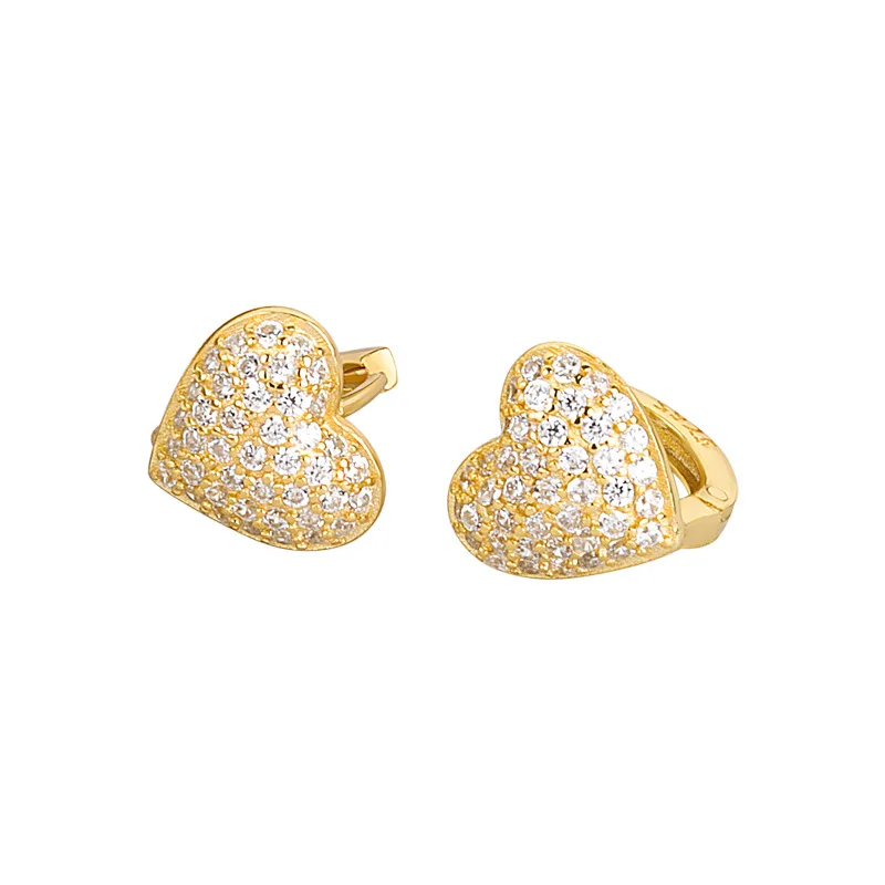 925 Sterling Silver Hoop Earrings for Charm Women Trendy Jewelry Gold Plated Heart Shape Earring Fashion Party Accessories Gifts
925 Sterling Silver Hoop Earrings for Charm Women Trendy Jewelry Gold Plated Heart Shape Earring Fashion Party Accessories Gifts