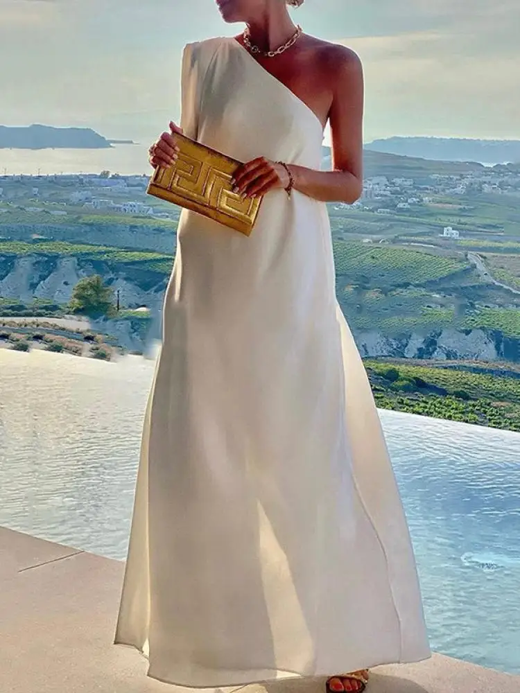 Однотонное вечернее платье Missuoo для женщин на одно плечо без рукавов плиссированное платье до пола Лето 2024 Новое Вечернее Платье
Однотонное вечернее платье Missuoo для женщин на одно плечо без рукавов плиссированное платье до пола Лето 2024 Новое Вечернее Платье