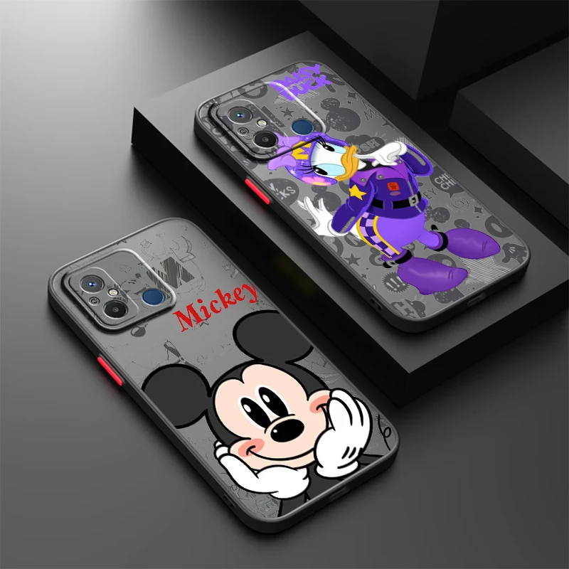 

Mickey Minnie Duck For Xiaomi Redmi 12 12C 10 11A 10X 10C 9C 9A 9AT 9 8A 8 Frosted Translucent Hard Phone Case Phone Case Cover