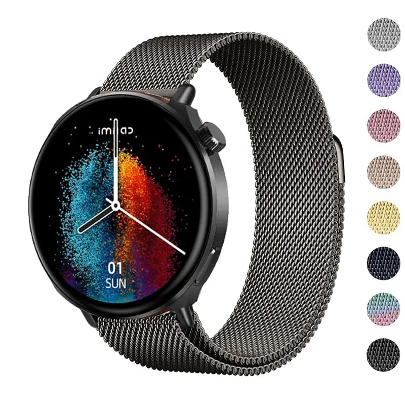 22mm Loop for IMILAB W13 Strap Magnetic Stainless Steel Metal Wrist Bracelet for IMILAB W13 Band Accessories
22mm Loop for IMILAB W13 Strap Magnetic Stainless Steel Metal Wrist Bracelet for IMILAB W13 Band Accessories