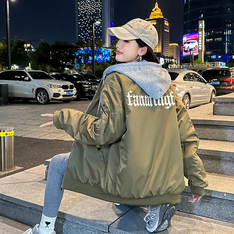 2024 New Casual Streetwear Baseball Coats Womens Clothes Autumn Winter Cotton Jackets Korean Slim Embroidered Parka Outerwear 99
2024 New Casual Streetwear Baseball Coats Womens Clothes Autumn Winter Cotton Jackets Korean Slim Embroidered Parka Outerwear 99