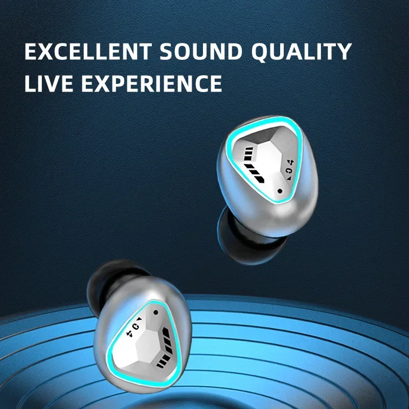

Noise Reduction Earphones Touch Control Earbud Wireless Bluetooth Headphones TWS Mecha Gaming Headset Low Latency In-Ear