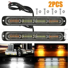 24LED Strobe Light Amber/White Side Marker Signal Emergency Warning Light Car LED 12V-24V Trailer Lights Truck Strobe Light
24LED Strobe Light Amber/White Side Marker Signal Emergency Warning Light Car LED 12V-24V Trailer Lights Truck Strobe Light