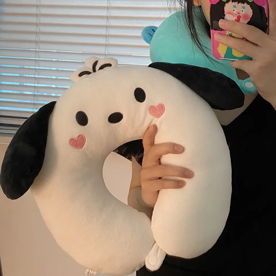 Cinnamoroll Hangyodon Kuromi Pompompurin Hello Kitty Pochacco Mymelody Sanrio Portable Neck Pillow Anime Plush Toy for Girl Gift
Cinnamoroll Hangyodon Kuromi Pompompurin Hello Kitty Pochacco Mymelody Sanrio Portable Neck Pillow Anime Plush Toy for Girl Gift