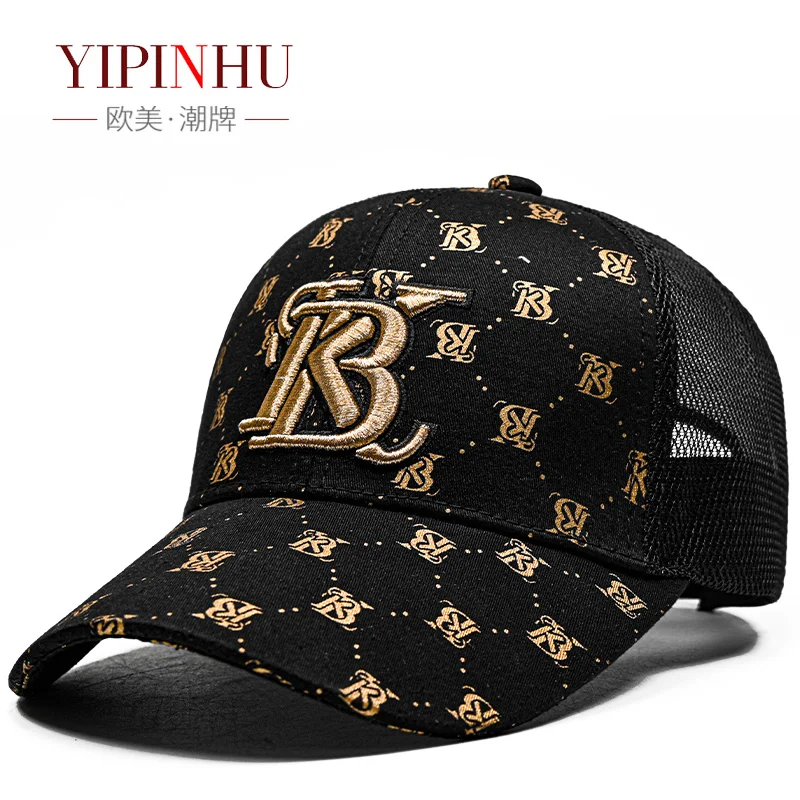 

Hat man pierced summer printing mesh baseball cap joker leisure trend han edition cap outdoor sun hat gorros кепка