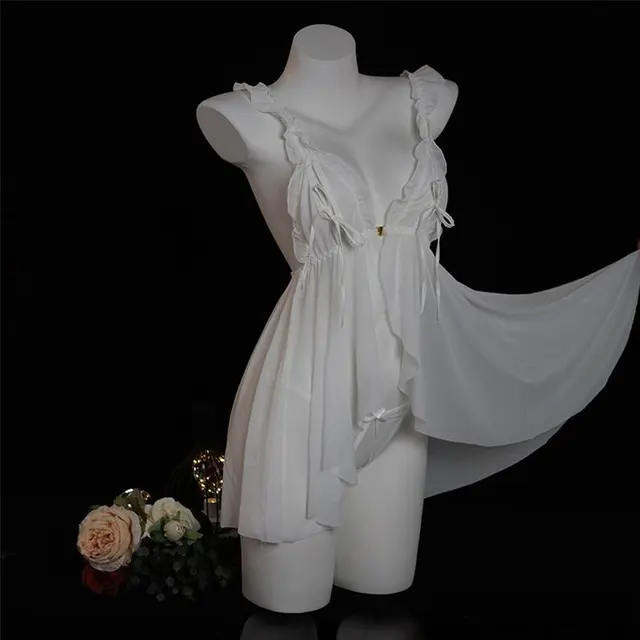 Ensemble de sous-vêtements sexy en dentelle pour femmes, lingerie grande taille, soutien-gorge à bretelles, culotte transparente, sous-vêtements de mariage 1