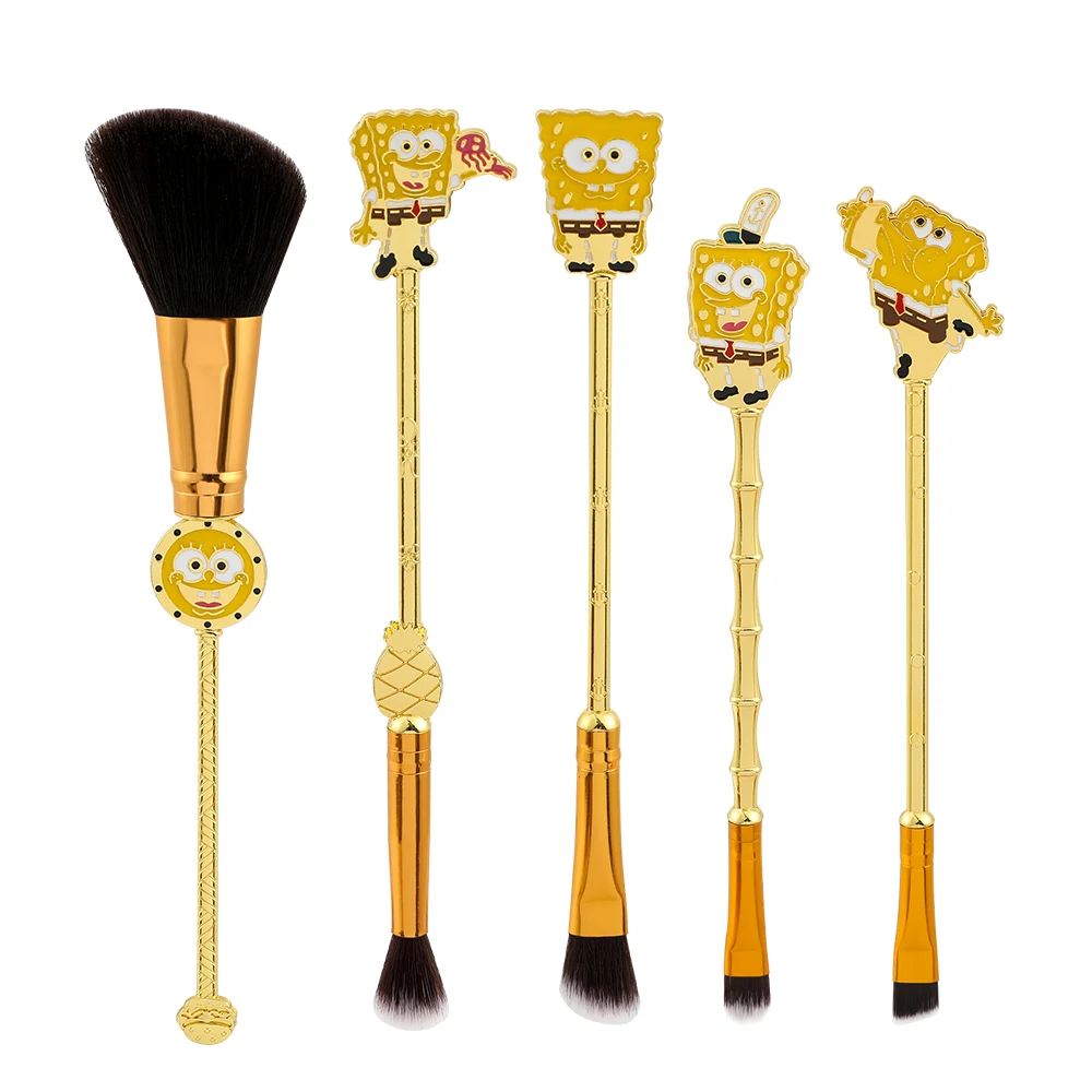 5pcs/set SpongeBob SquarePants Cartoon Makeup Brushes Set Foundation Blending Blush Concealer Eyebrow Powder Brush With Pouch
5pcs/set SpongeBob SquarePants Cartoon Makeup Brushes Set Foundation Blending Blush Concealer Eyebrow Powder Brush With Pouch