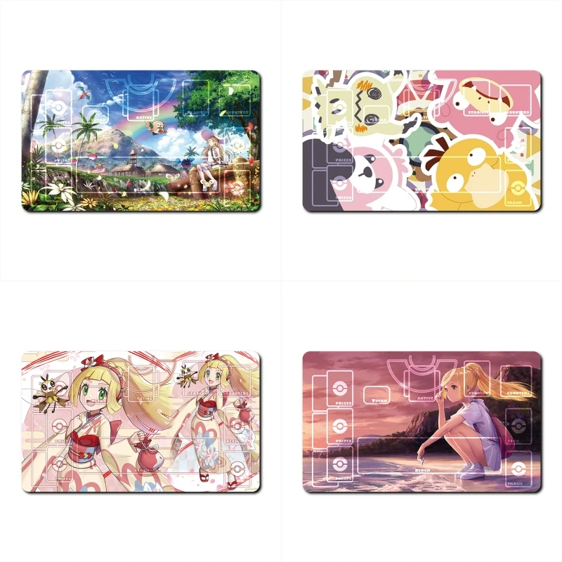 Pokemon Lillie Lana Acerola Psyduck Animation Characters Single Table Mat Battle Pad Classics Anime Collection Cards Toy Gift 
Pokemon Lillie Lana Acerola Psyduck Animation Characters Single Table Mat Battle Pad Classics Anime Collection Cards Toy Gift