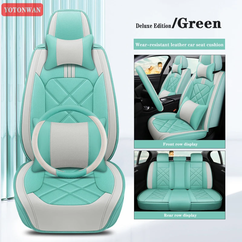 

WZBWZX General leather car seat cover for Peugeot All Model 4008 RCZ 308 508 301 3008 206 307 207 2008 408 5008 607 Car-Styling