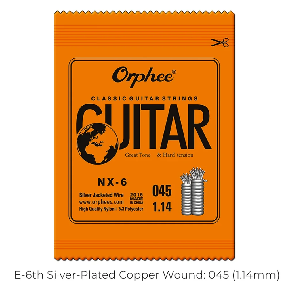 High Performance Classical Guitar Single String Silver Plated Nylon Copper Wire Professional Guitar Silver Plated Copper Wire
High Performance Classical Guitar Single String Silver Plated Nylon Copper Wire Professional Guitar Silver Plated Copper Wire