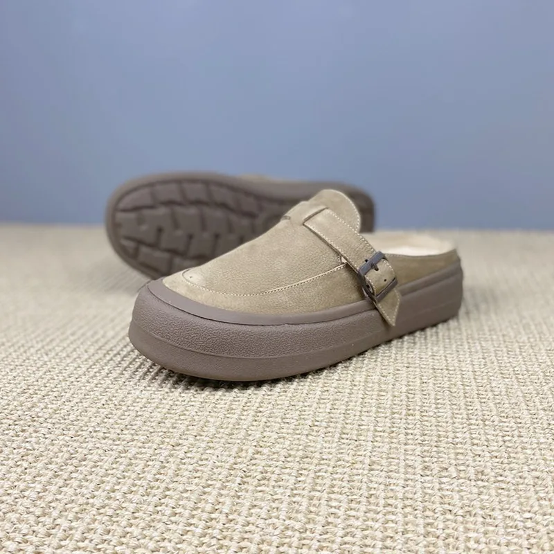 Birkuir Retro Buckle Flat Platform Slippers Women Low Heel Beach Sandals Genuine Leather Soft Outdoor Slippers Closed Toe Sandal
Birkuir Retro Buckle Flat Platform Slippers Women Low Heel Beach Sandals Genuine Leather Soft Outdoor Slippers Closed Toe Sandal