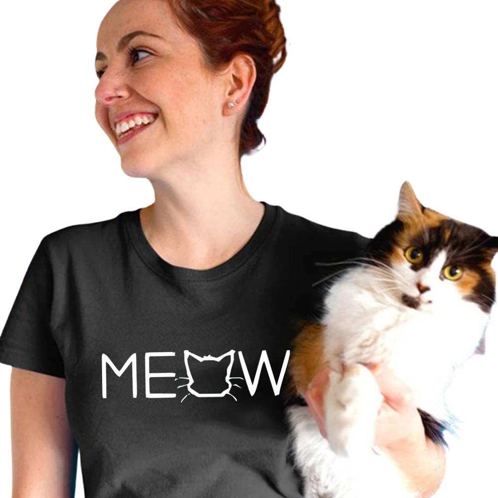 Cute meow print cotton T Shirt for Cat lovers summer casual graphic Tees candy colors tops t shirt for girl womens drop shipping
Cute meow print cotton T Shirt for Cat lovers summer casual graphic Tees candy colors tops t shirt for girl womens drop shipping