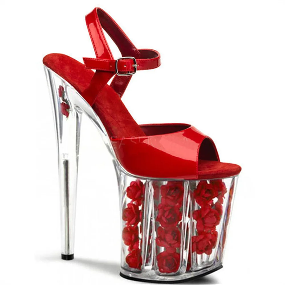 Beige Female sandals super high heels 20CM pole dance shoes thick bottom 10CM nightclub stripping striptease summer stilettos
Beige Female sandals super high heels 20CM pole dance shoes thick bottom 10CM nightclub stripping striptease summer stilettos