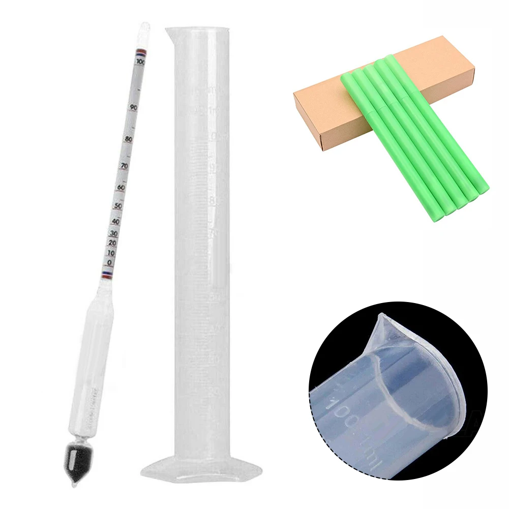 Distilling Tool Alcohol Meter 0-100% Meter 100ml 31*2cm Alcohol Hydrometer Distilling Glass+plastic Meter Tester
Distilling Tool Alcohol Meter 0-100% Meter 100ml 31*2cm Alcohol Hydrometer Distilling Glass+plastic Meter Tester