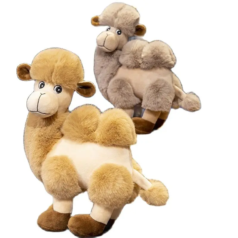 

28/38cm Desert Camel Plush Toys Kawaii Life Like Animal Doll Stuffed Soft Toy for Girls Birthday Gift