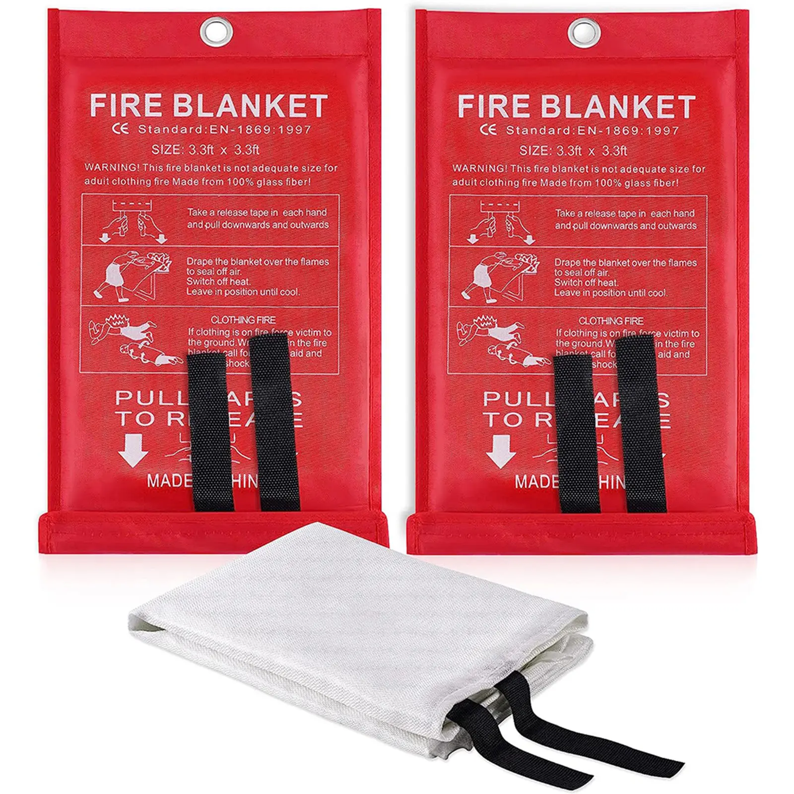 1/2PCS 1M Fire Fighting Blanket Fiber Escape Blanket Necessary Fire Blanket For Kitchen Compartment Heat Resistant Flame
1/2PCS 1M Fire Fighting Blanket Fiber Escape Blanket Necessary Fire Blanket For Kitchen Compartment Heat Resistant Flame